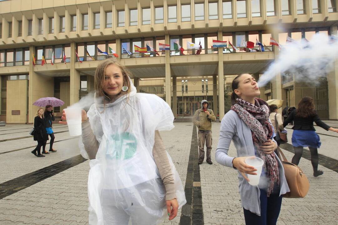 Vilniaus universiteto studentai pasitiko mokslo metus