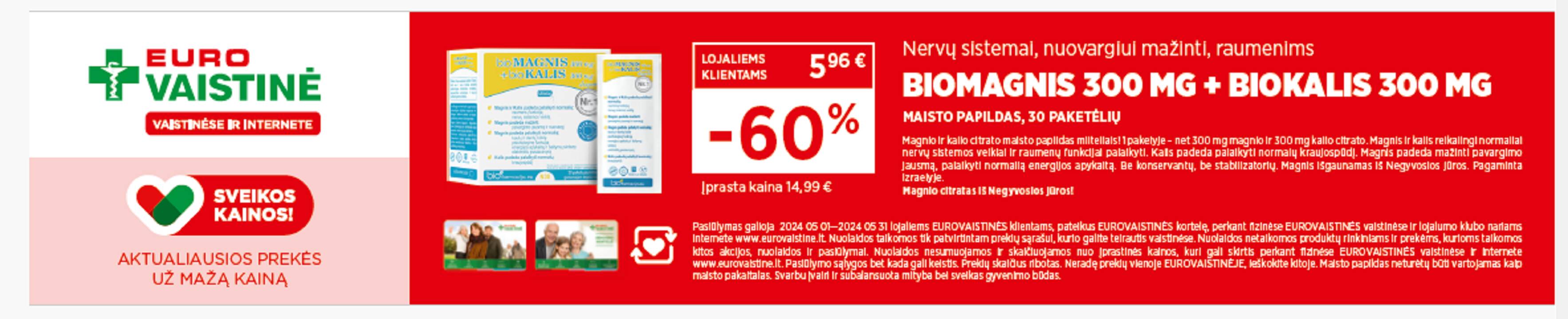 „Eurovaistinės“ farmacijos specialistė E. Ramaškienė