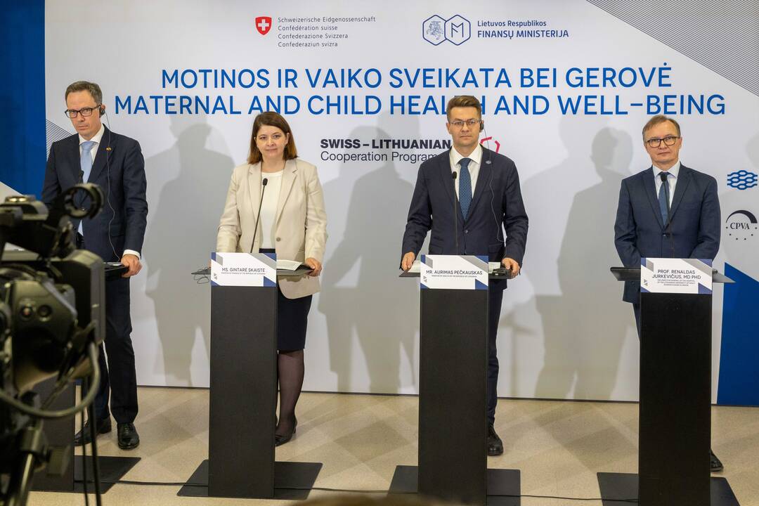 Lietuva ir Šveicarija skirs 36 mln. eurų šalies motinų ir vaikų ambulatorinei priežiūrai