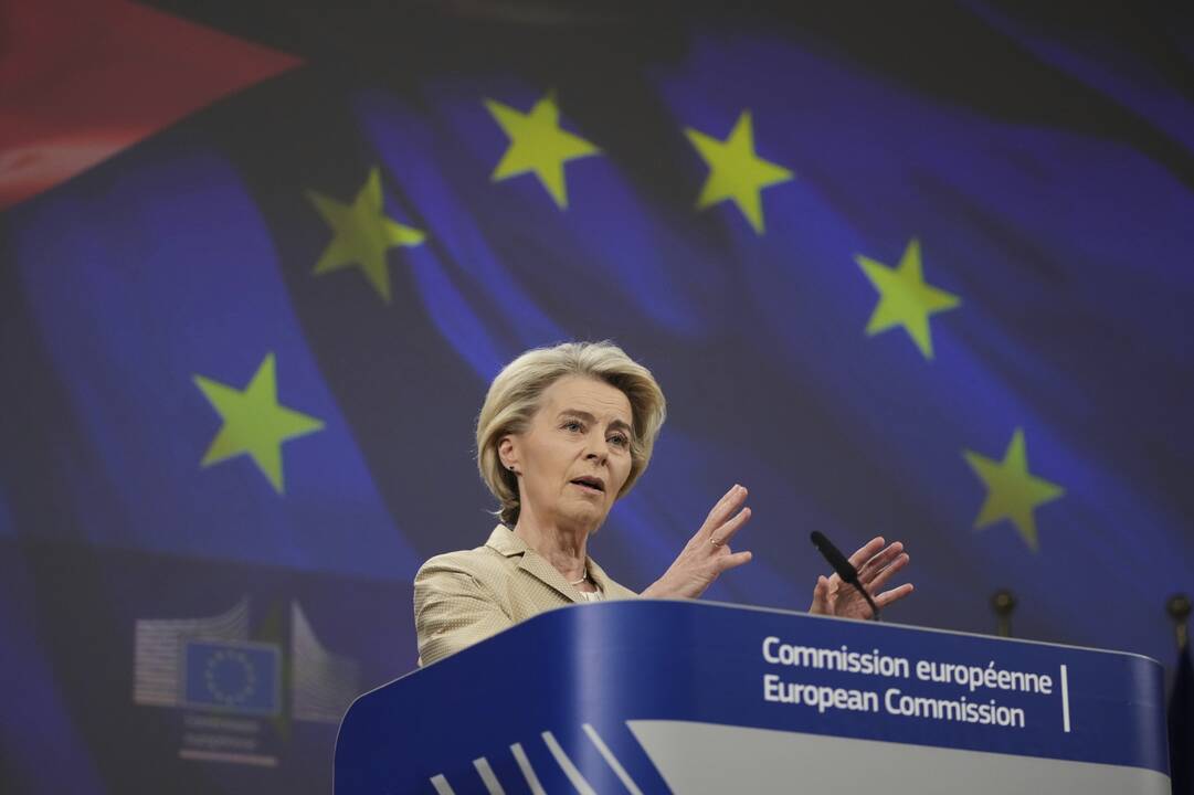 EK vadovė ragina paskelbti Ukrainoje paliaubas be išankstinių sąlygų