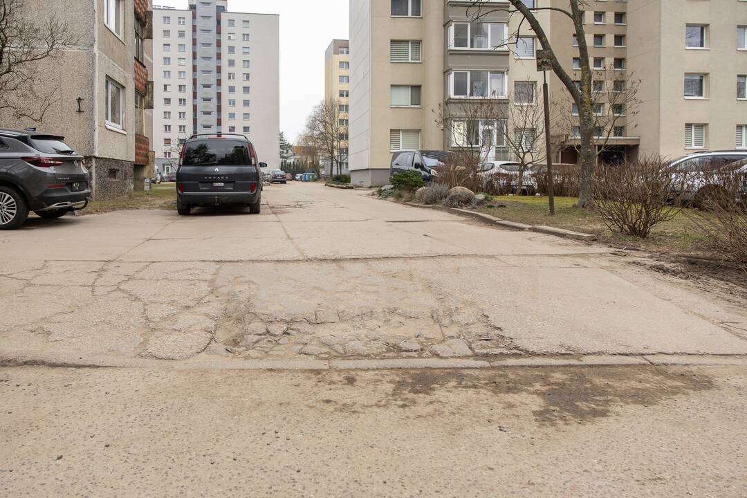 Problemos P. Lukšio gatvėje 