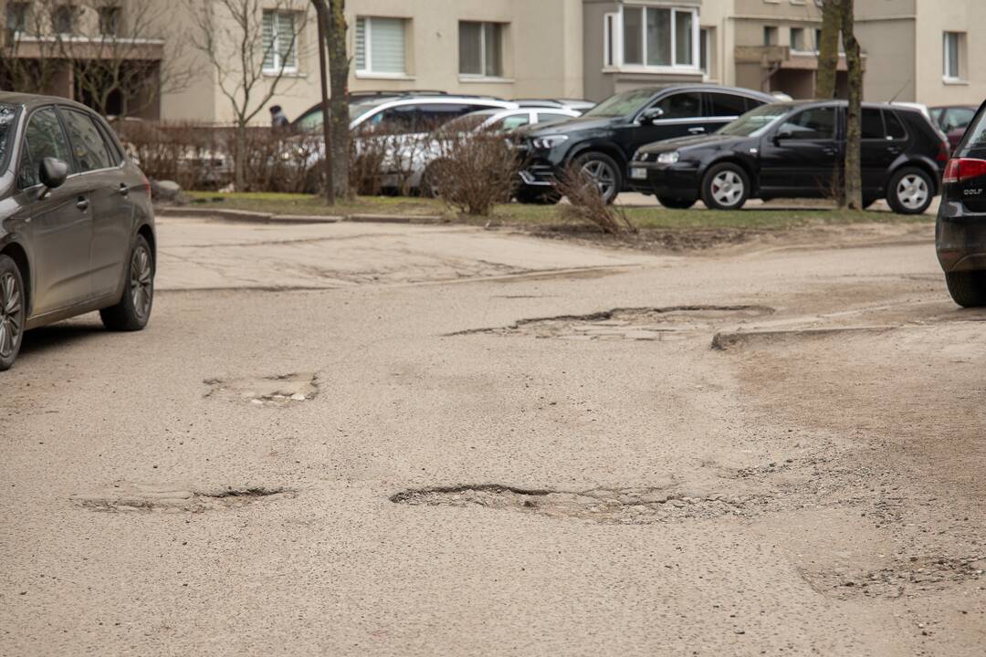 Problemos P. Lukšio gatvėje 