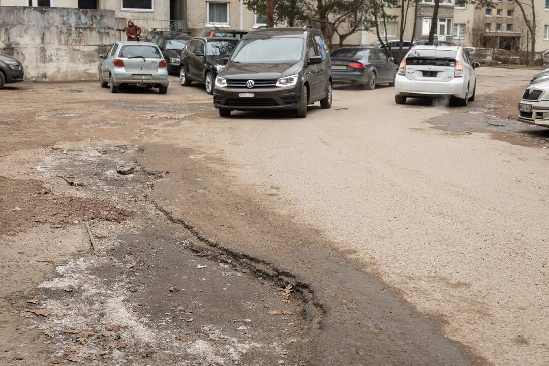 Problemos P. Lukšio gatvėje 