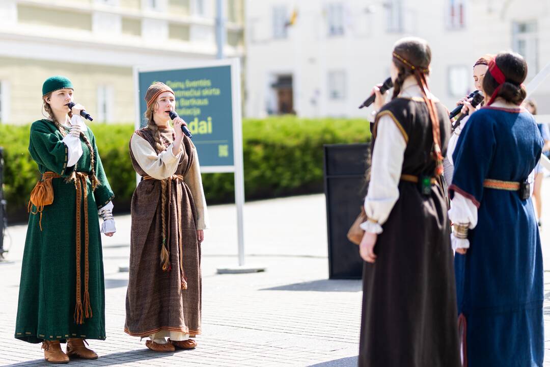 Lietuvos dainų šventės šimtmečiui skirtos menininko Ray Bartkaus instaliacijos „Sodai“ pristatymas