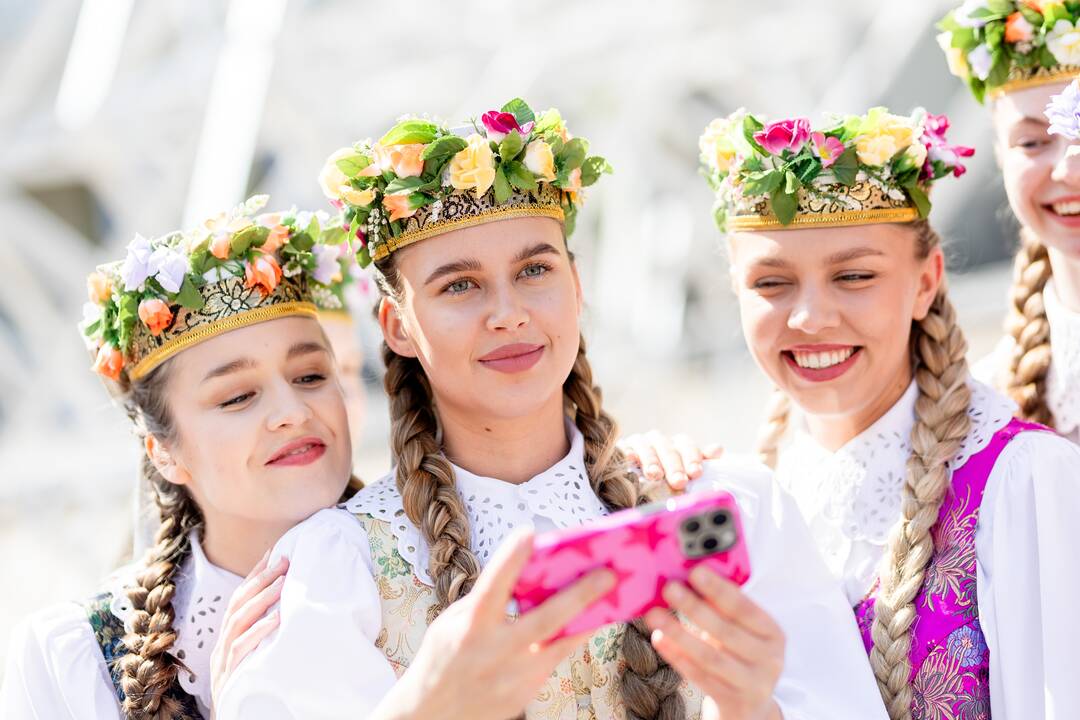Lietuvos dainų šventės šimtmečiui skirtos menininko Ray Bartkaus instaliacijos „Sodai“ pristatymas