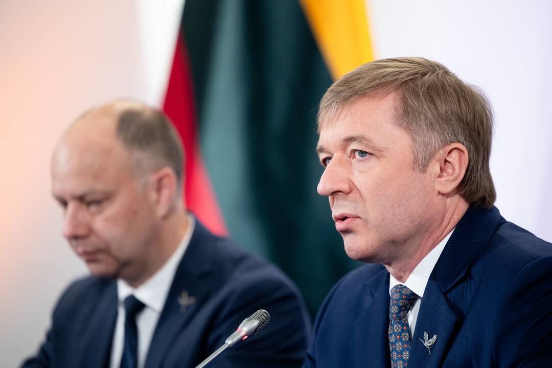 A. Veryga ir R. Karbauskis po EP rinkimų 