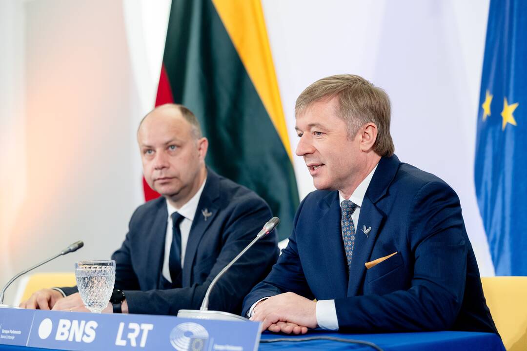 A. Veryga ir R. Karbauskis po EP rinkimų 
