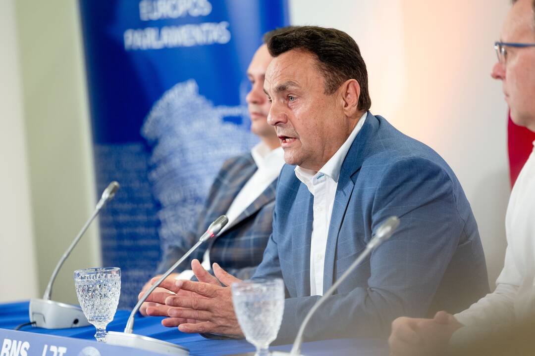  P. Gražulis ir N. Puteikis po EP rinkimų