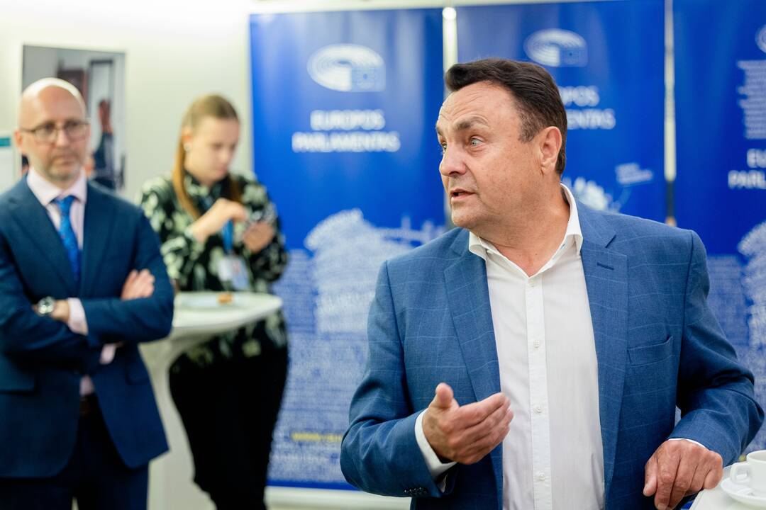  P. Gražulis ir N. Puteikis po EP rinkimų