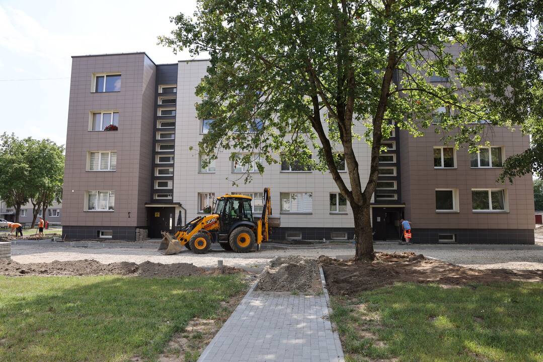 Finišas: šiais metais darbai jau baigti penkiuose kiemuose.