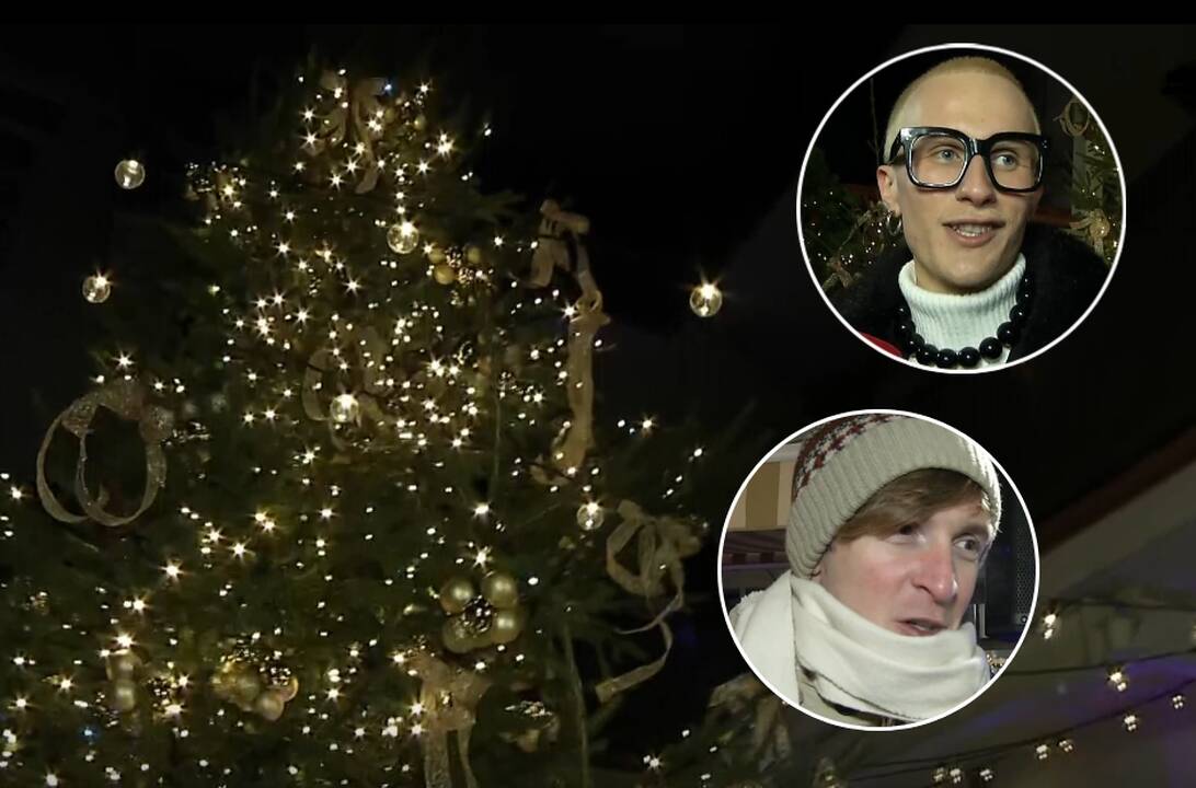 Vilniuje įžiebta dar viena Kalėdų eglė: kokių tradicijų laikosi gyventojai?