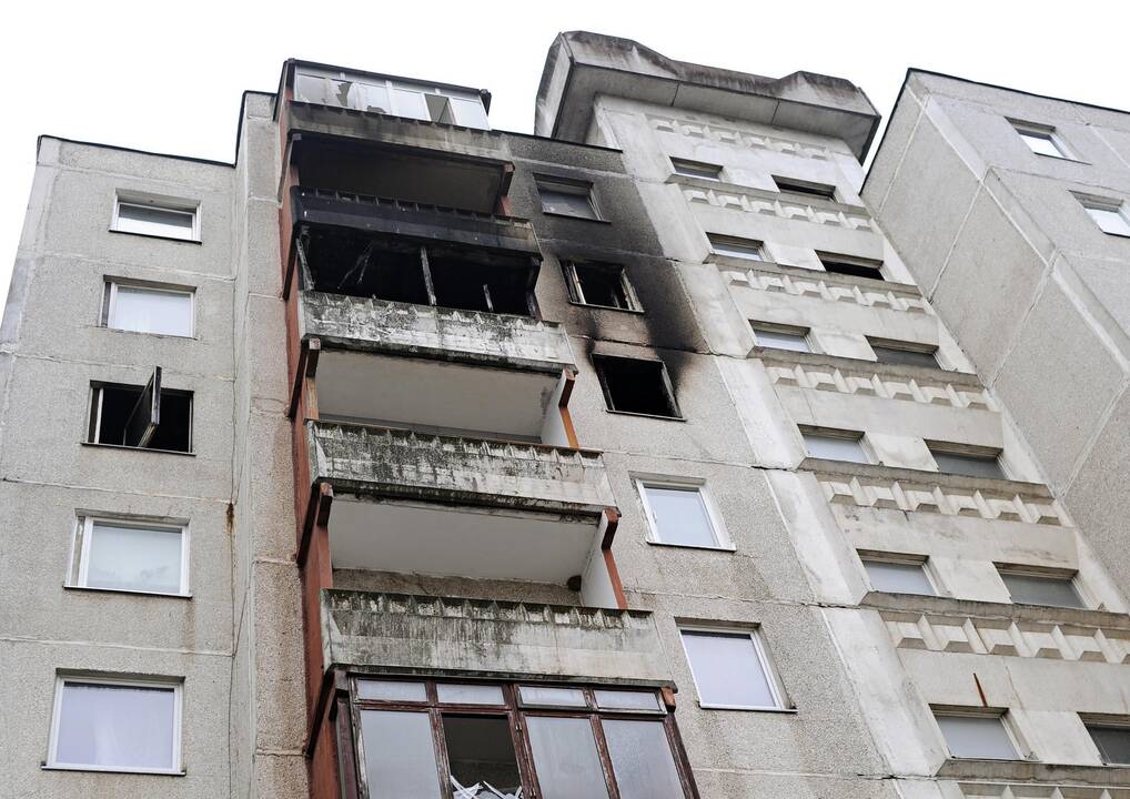 Gaisras Šilainių daugiabutyje