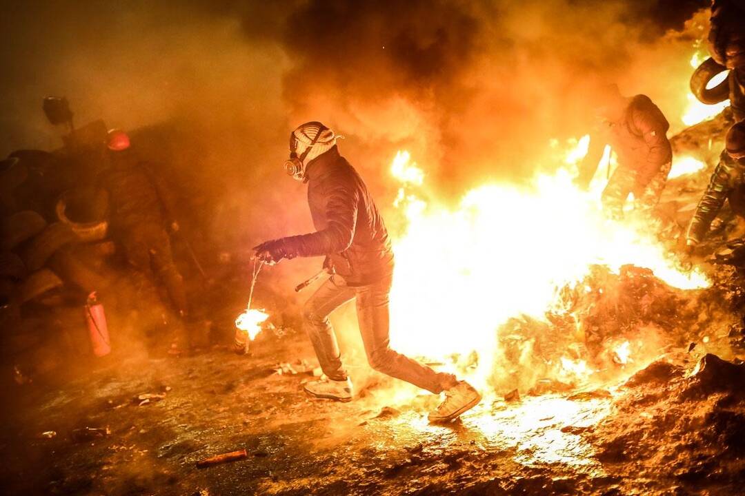 Dramatiški įvykiai Kijeve – kitu žvilgsniu (išskirtinis vaizdo reportažas)