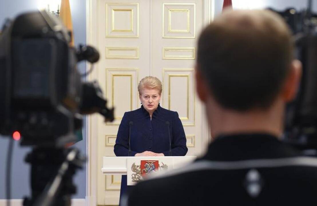 Prezidentė: atsakomybė dėl korupcijos Vyriausybėje tenka premjerui