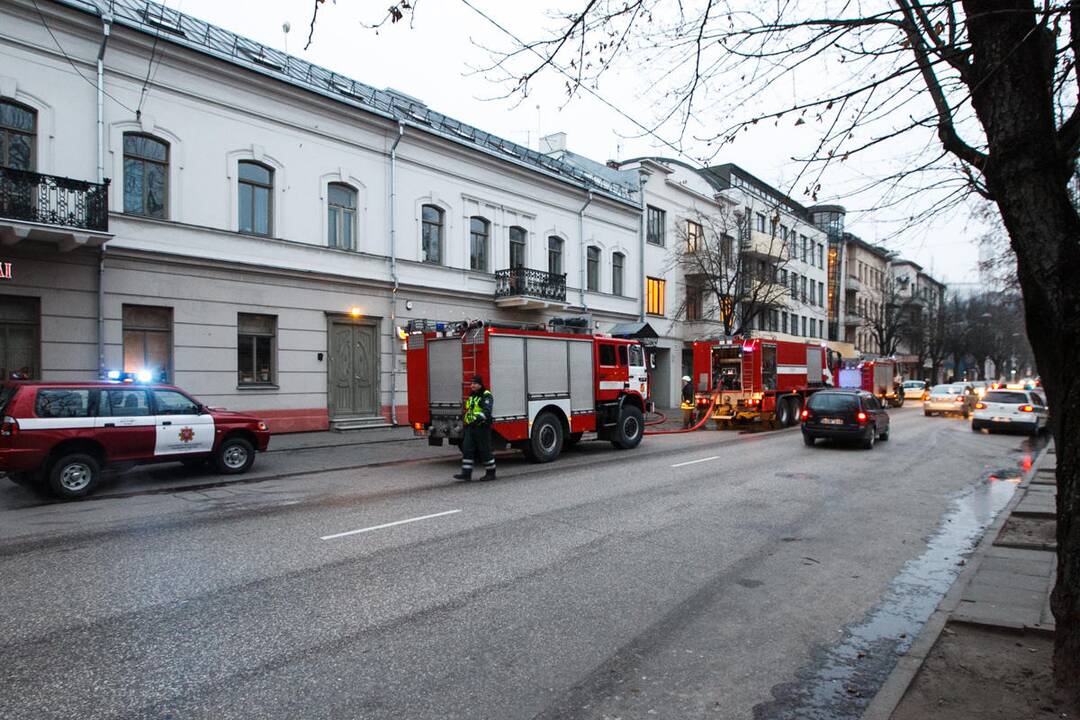 Gaisras Mickevičiaus gatvėje