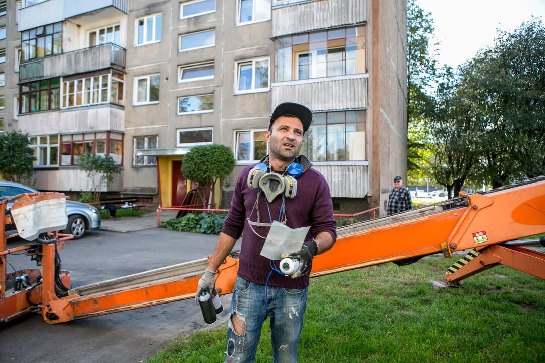 Piešinys „Lituanica“ V. Krėvės prospekte