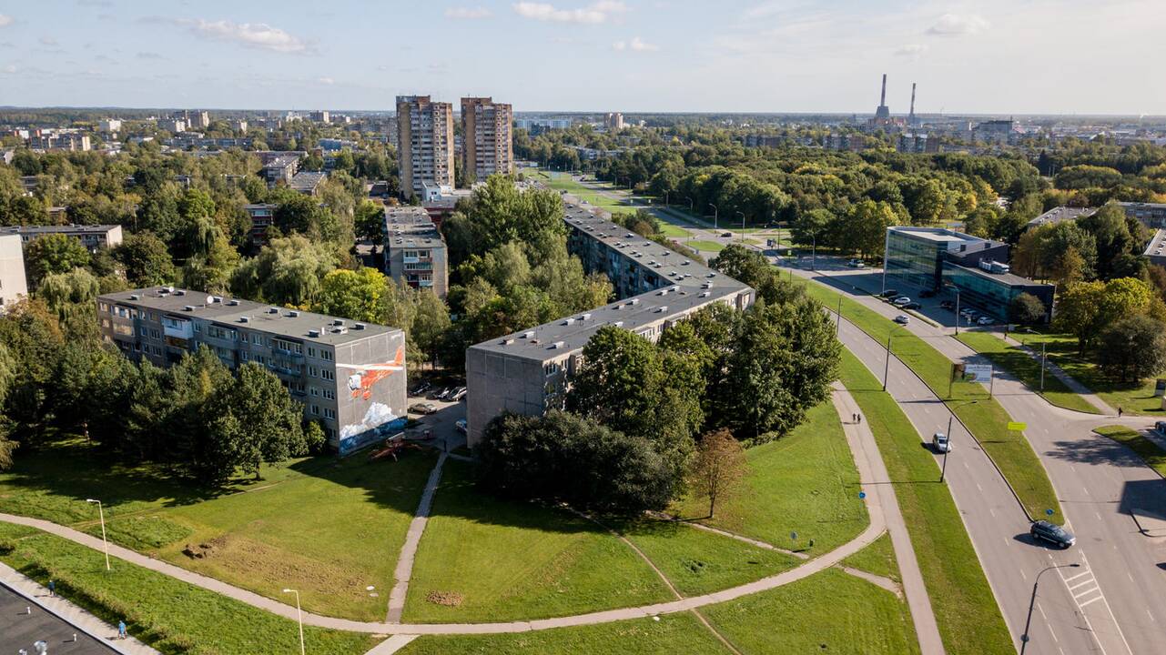 Piešinys „Lituanica“ V. Krėvės prospekte