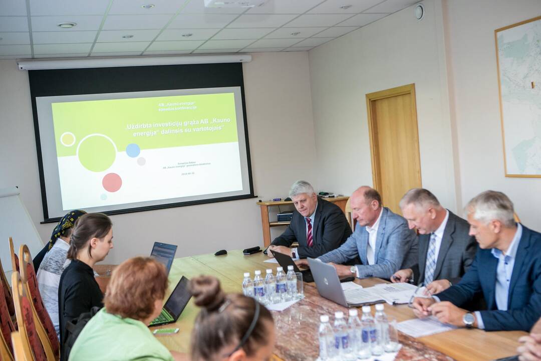 "Kauno energijos" spaudos konferencija