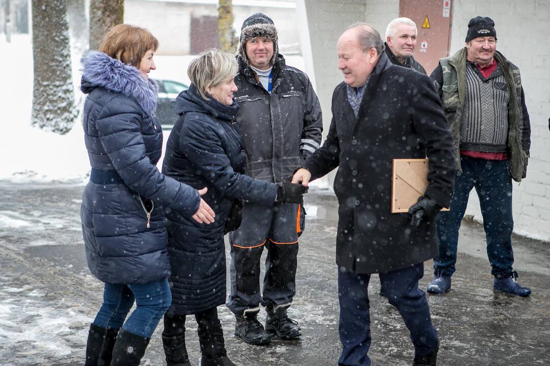 Naujai įrengti socialiniai būstai Bubiuose perduodami gyventojams