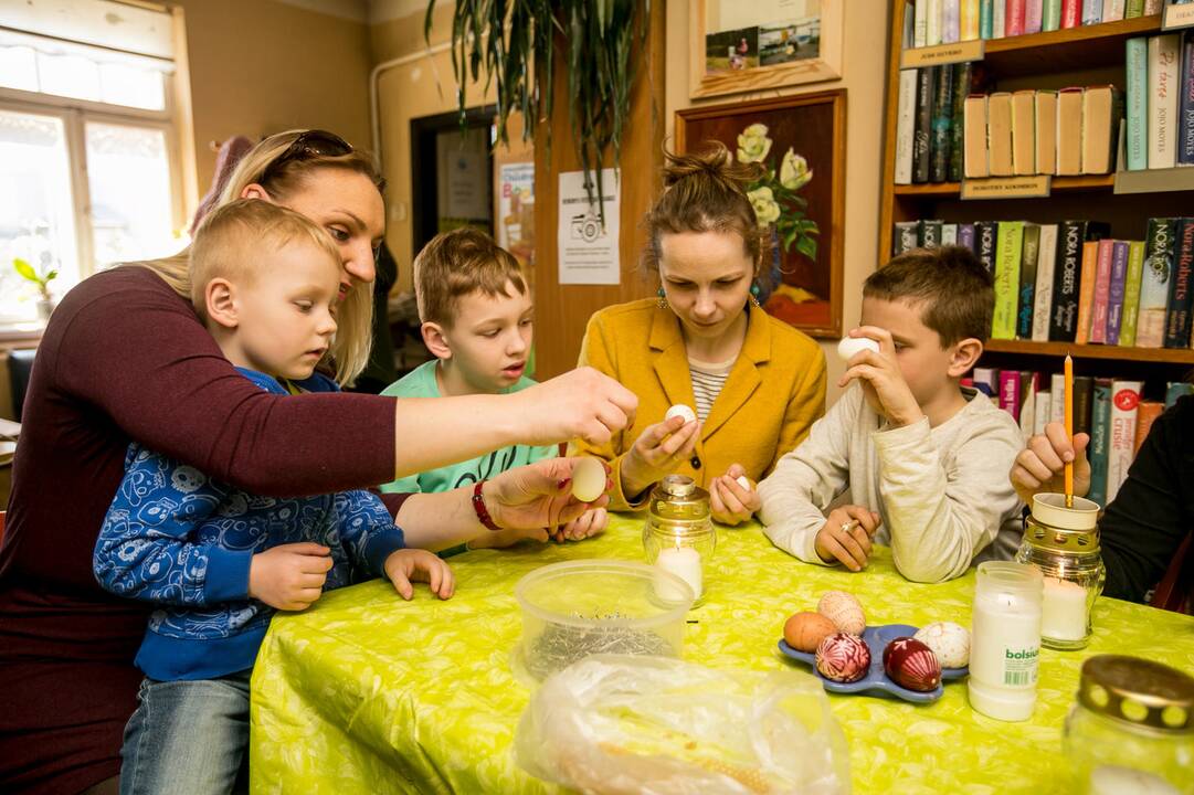 Kiaušinių marginimo dirbtuvėlės Žaliakalnyje
