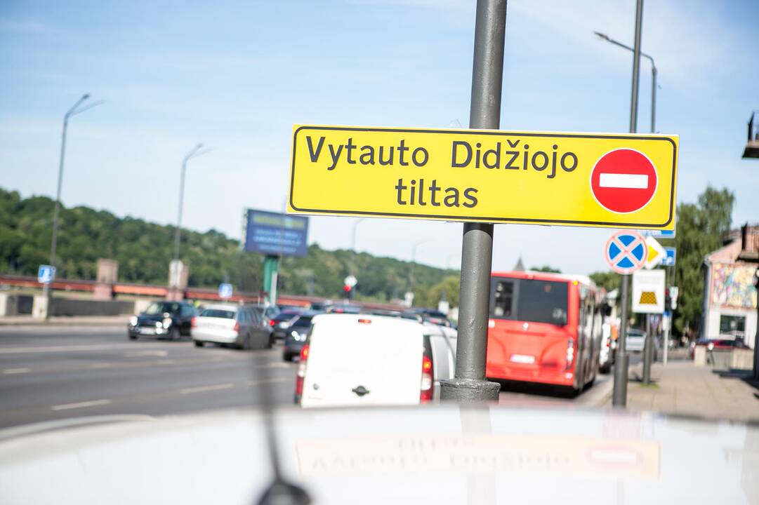 Uždarytas Aleksoto tiltas