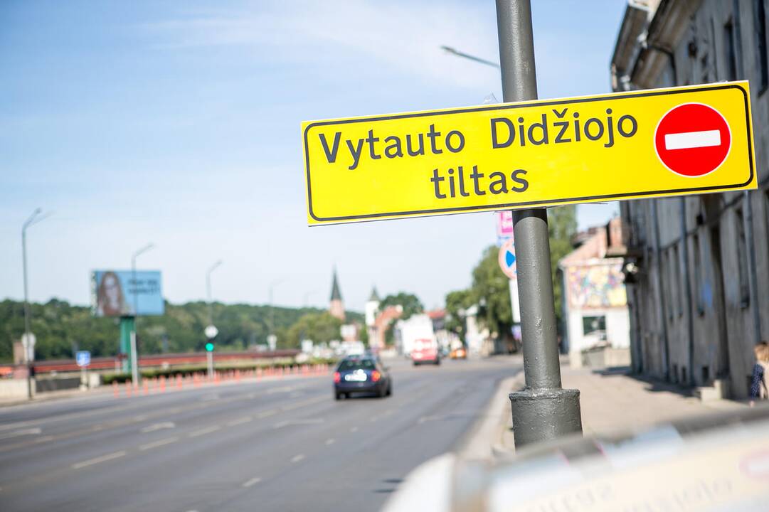Uždarytas Aleksoto tiltas