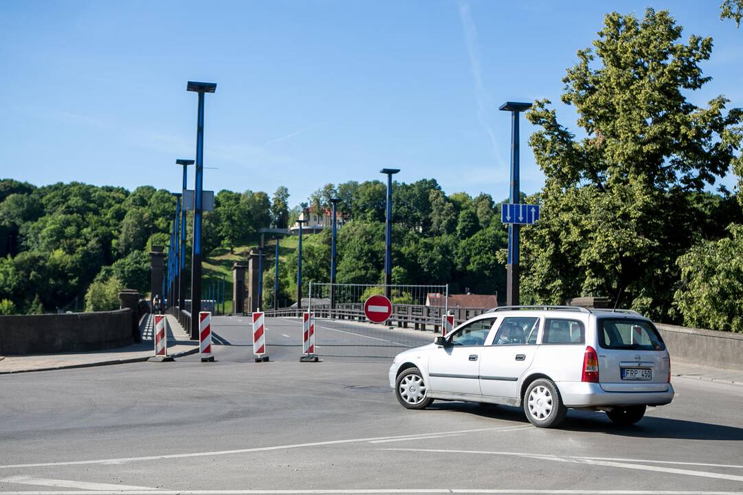Uždarytas Aleksoto tiltas