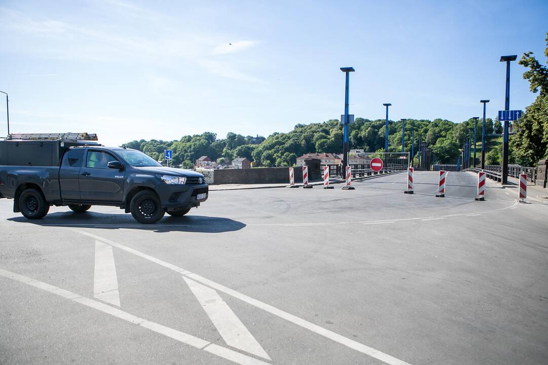 Uždarytas Aleksoto tiltas