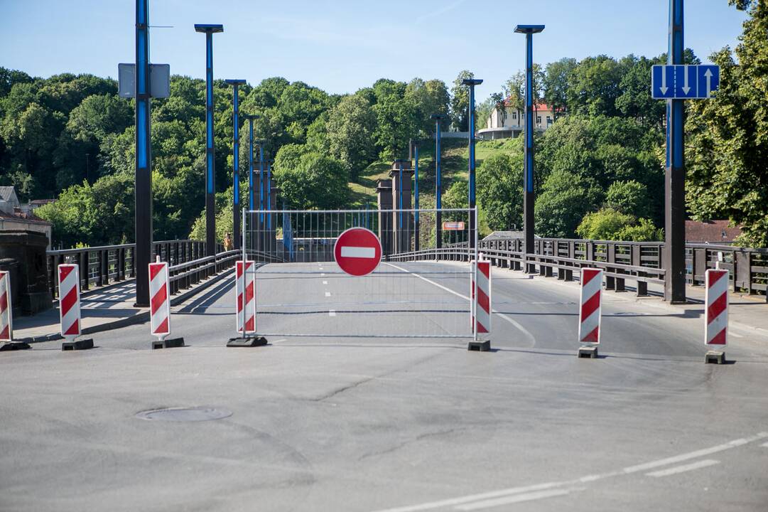 Uždarytas Aleksoto tiltas