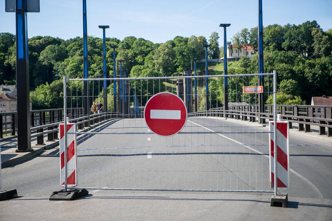 Uždarytas Aleksoto tiltas