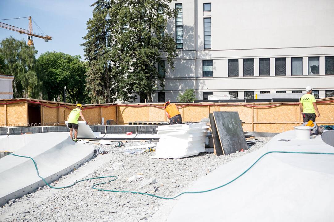 Vienybės aikštės rekonstrukcijos darbai