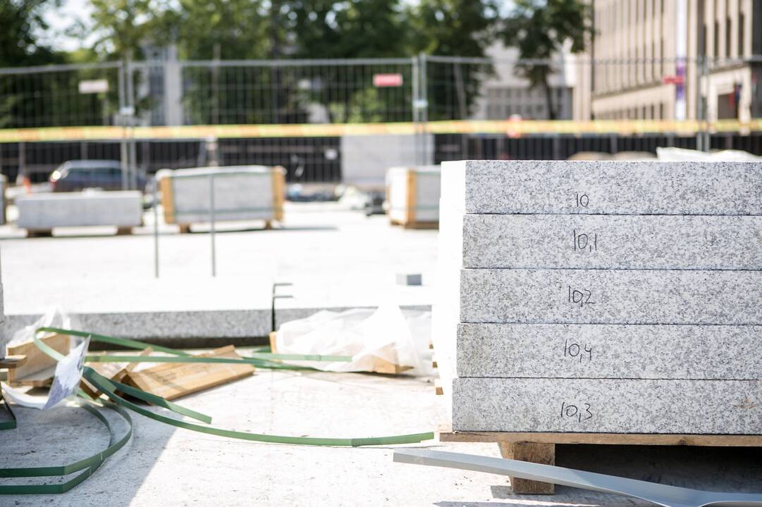 Vienybės aikštės rekonstrukcijos darbai