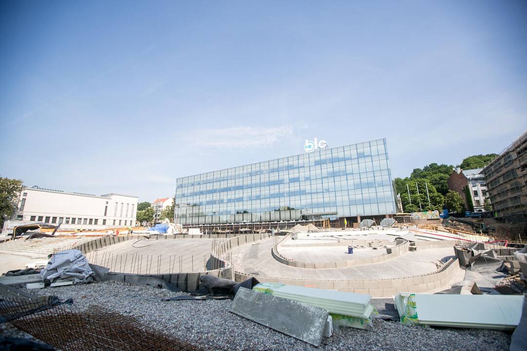 Vienybės aikštės rekonstrukcijos darbai