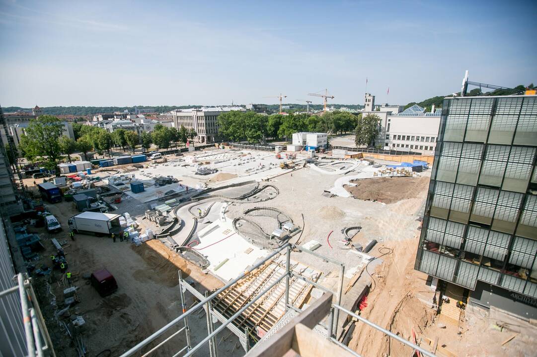 Vienybės aikštės rekonstrukcijos darbai