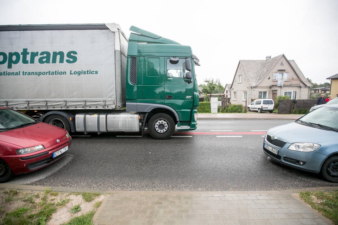 Protesto akcija prieš sunkiasvorius automobilius