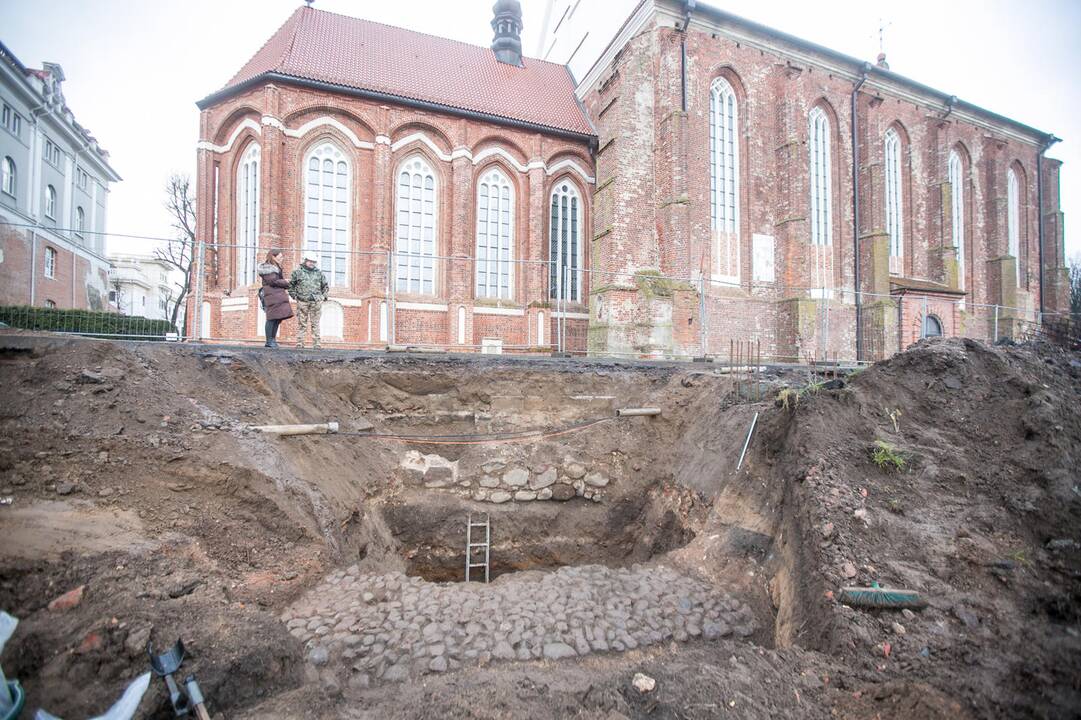 Archeologiniai radiniai šalia Šv.Jurgio bažnyčios