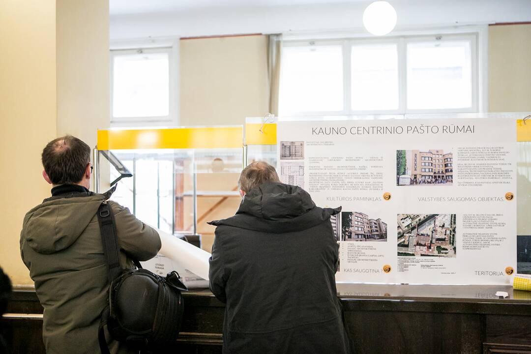 Diskusija dėl Kauno centrinio pašto pastato ateities