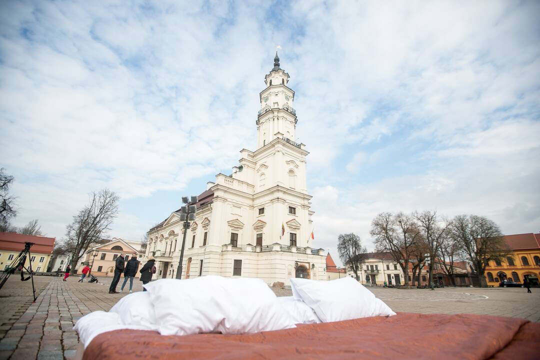 Protestas Kaune „Paskutinė verslo vakarienė“
