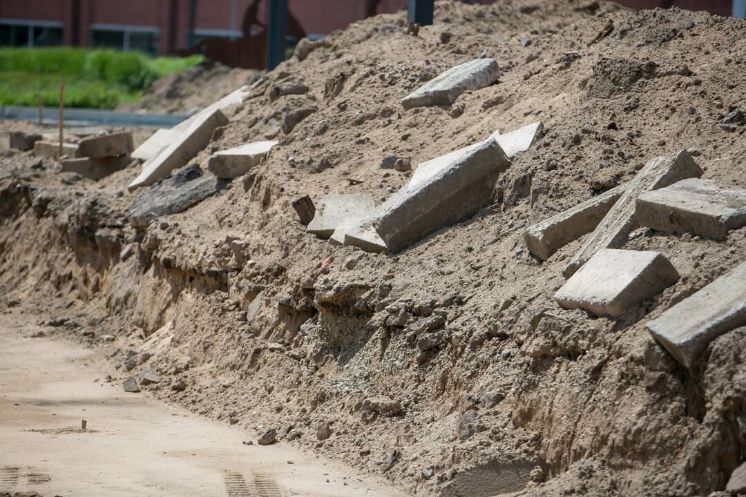 Pilies žiede remonto darbai vyksta pilnu tempu