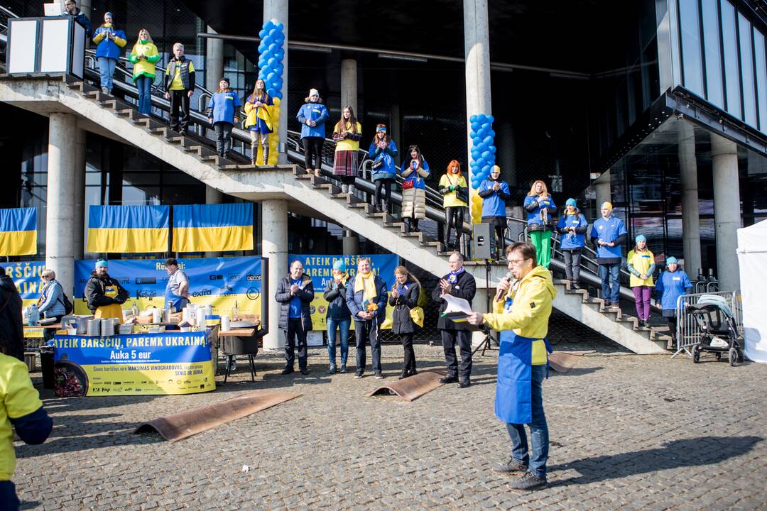 Kazimiero mugėje – ukrainietiški barščiai