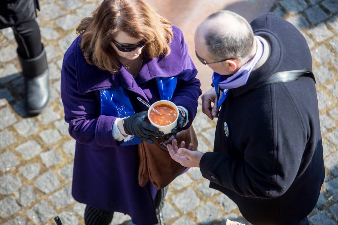 Kazimiero mugėje – ukrainietiški barščiai