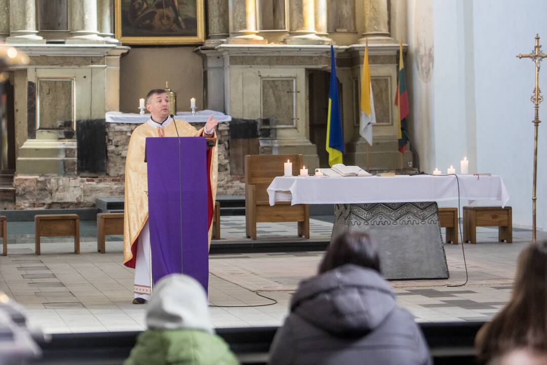 Šv. Jurgio bažnyčioje – maldos ukrainiečių kalba