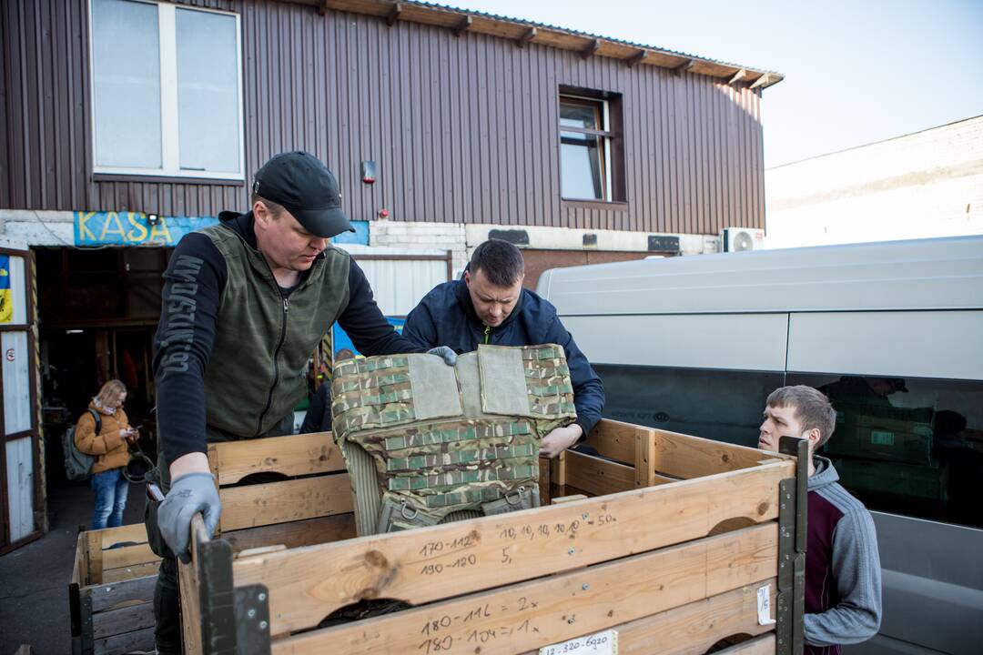 Į Ukrainą iškeliauja Kaune surinkta parama