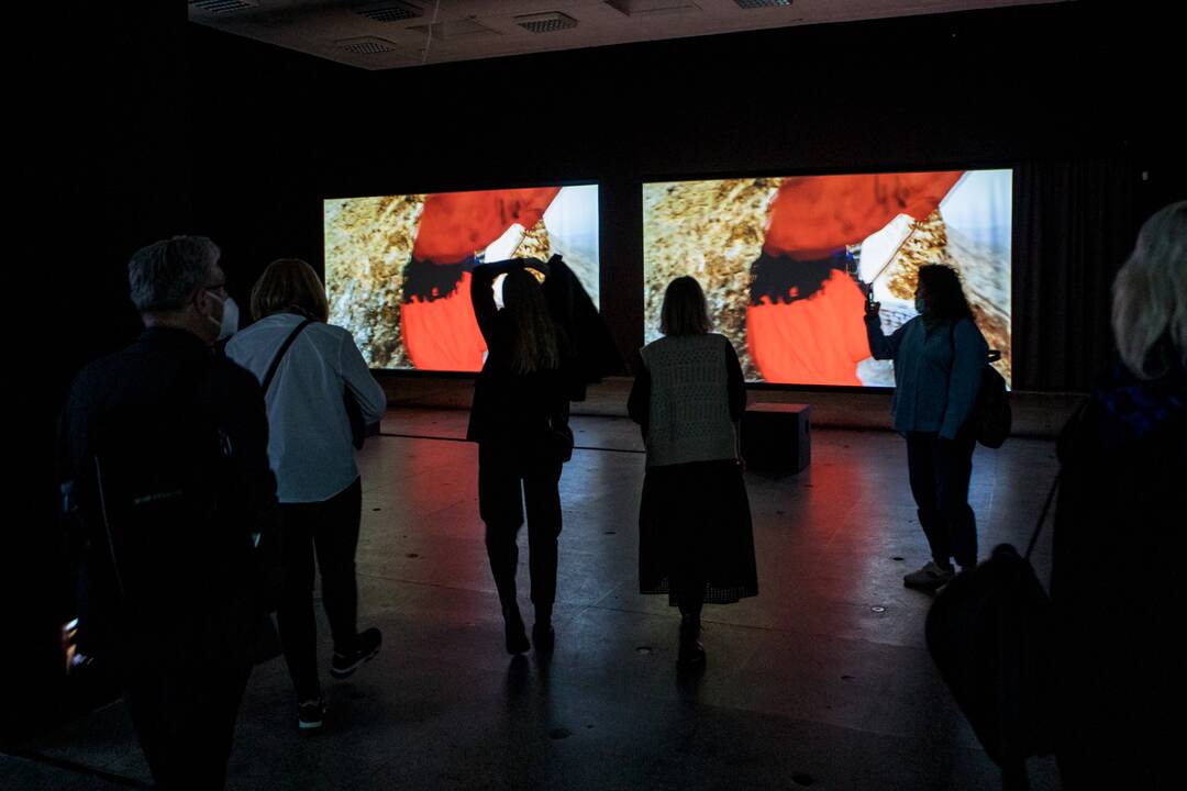 Marinos Abramović spaudos konferencija ir parodos pristatymas Kauno paveikslų galerijoje