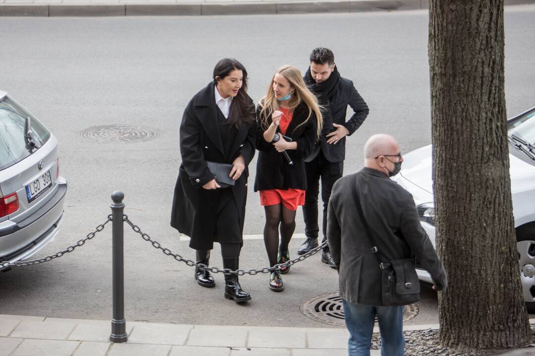 Marinos Abramović spaudos konferencija ir parodos pristatymas Kauno paveikslų galerijoje