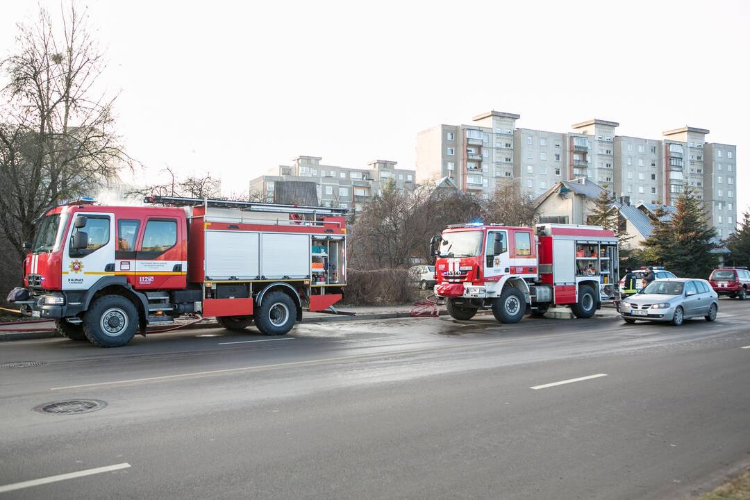 Gaisras Žiemgalių gatvėje