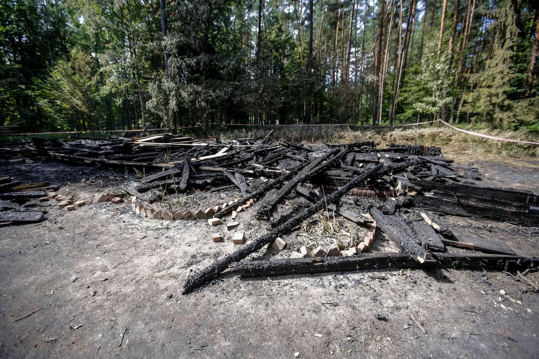 Gaisravietė Lietuvos liaudies muziejuje