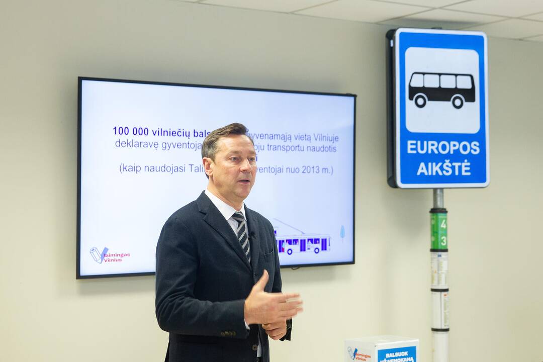 Vilniečiai balsuos dėl nemokamo viešojo transporto