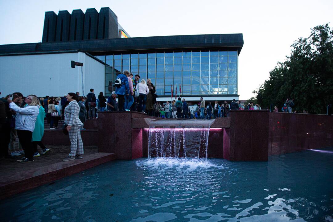 Iškilmingas Operos ir baleto teatro fontano atidarymas