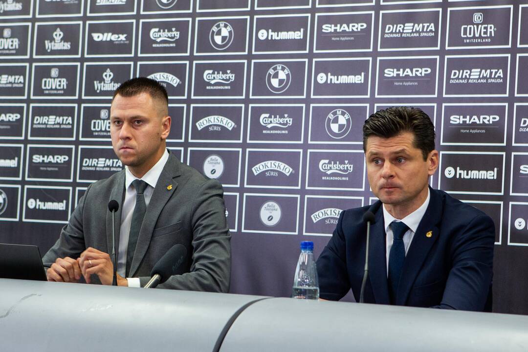 Lietuvos futbolo federacijos spaudos konferencija